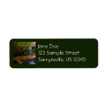 Fall Waterfall and Creek Pennsylvania Nature Label