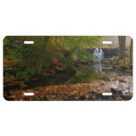 Fall Waterfall and Creek Pennsylvania Nature License Plate