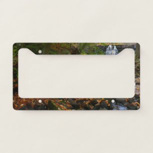Fall Waterfall and Creek Pennsylvania Nature License Plate Frame