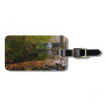 Fall Waterfall and Creek Pennsylvania Nature Luggage Tag