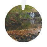 Fall Waterfall and Creek Pennsylvania Nature Ornament