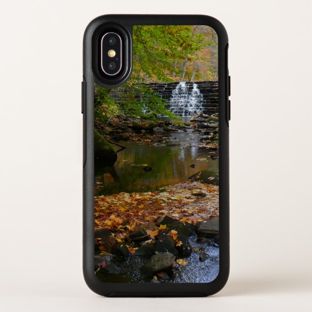 Fall Waterfall and Creek Pennsylvania Nature Otterbox iPhone Case (Back)