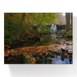 Fall Waterfall and Creek Pennsylvania Nature Paperweight