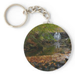 Fall Waterfall and Creek Pennsylvania Nature Photo Keychain