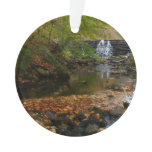 Fall Waterfall and Creek Pennsylvania Nature Photo Ornament