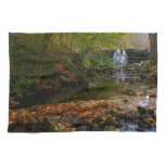 Fall Waterfall and Creek Pennsylvania Nature Photo Towel