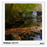 Fall Waterfall and Creek Pennsylvania Nature Photo Wall Decal