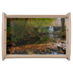 Fall Waterfall and Creek Pennsylvania Nature Serving Tray