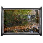 Fall Waterfall and Creek Pennsylvania Nature Serving Tray