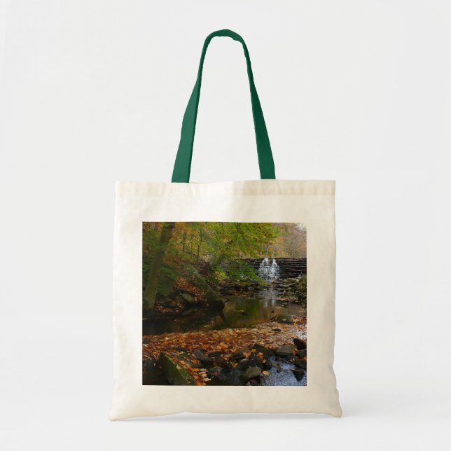 Fall Waterfall and Creek Pennsylvania Nature Tote Bag (Front)