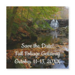 Fall Waterfall and Creek Save the Date