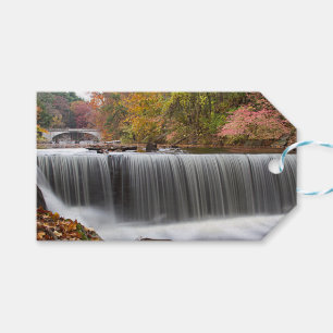 Fall Waterfall at Vanderbuilt Gift Tags