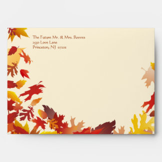 Fall Wedding Celebration Invitation Envelopes