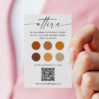 Fall Wedding Dress Code + QR Code | Autumn Attire