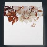 Fall Wedding Envelope<br><div class="desc">This design includes a fall floral design with a return address on the back flap.</div>