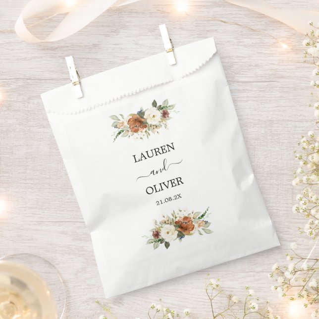 Fall Wedding Favor Bag (Clipped)