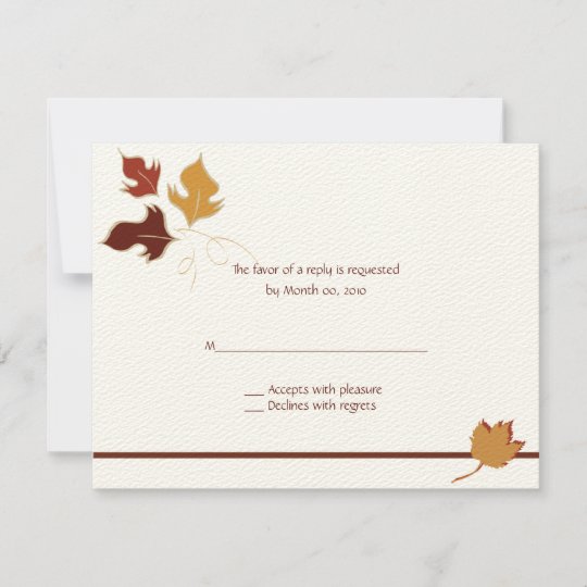 Fall Wedding Invitations And Rsvp Cards 10