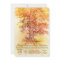 Fall wedding invitation with old oak tree