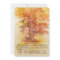 Fall wedding invitation with old oak tree