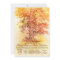 Fall wedding invitation with old oak tree