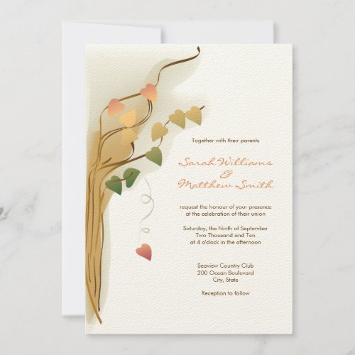 Fall Wedding Invitations