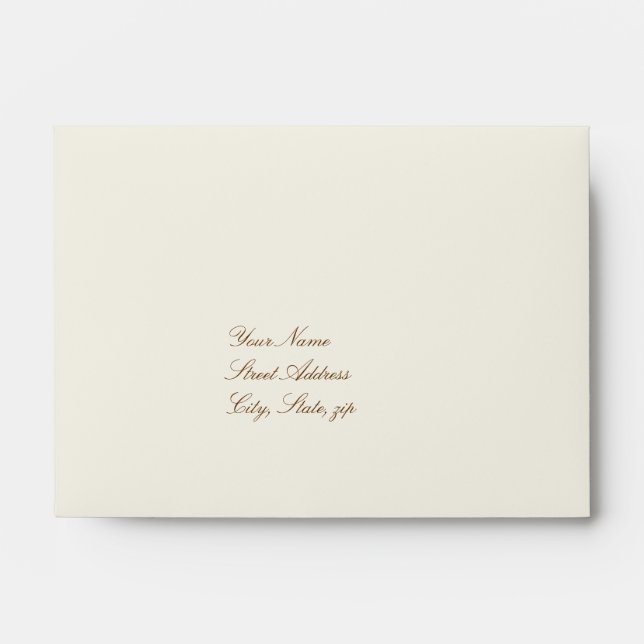 Fall Wedding Large RSVP Envelope (Front)