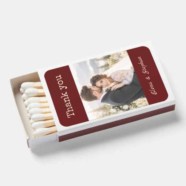 Fall wedding  matchboxes (Front Open)
