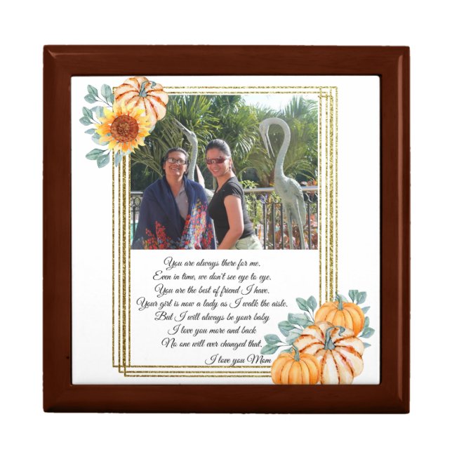 Fall Wedding Mother of the Bride Gift Box (Front)