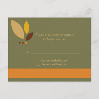 Fall Wedding Reply cards