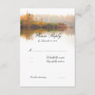 Fall Wedding RSVP Card
