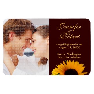 Fall Wedding Save the Date Magnet