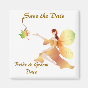 Fall Wedding Save the Date Magnet