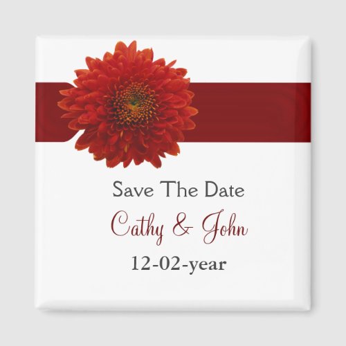 fall wedding Save the date magnet