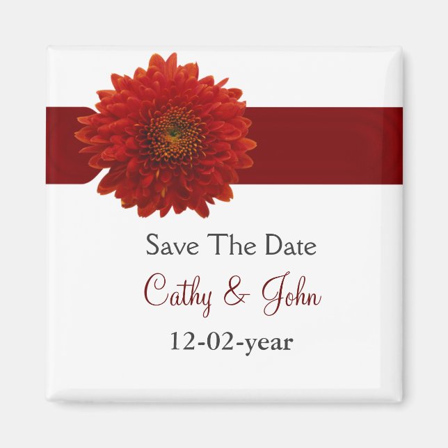 fall wedding Save the date magnet (Front)