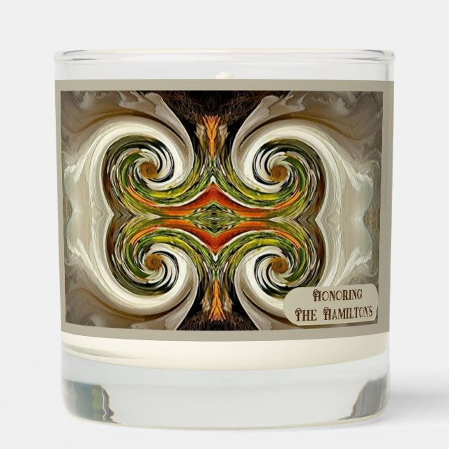 "Fall Wedding" Scented Jar Candle (Front)