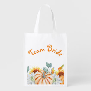 Fall Wedding Theme Bridesmaid Gift Grocery Bag