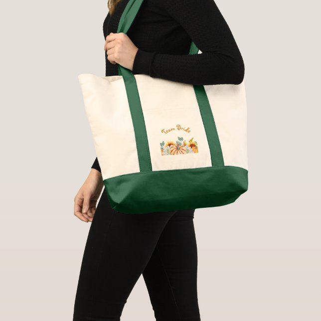 Fall Wedding Theme Bridesmaid Gift  Tote Bag (Front (Product))