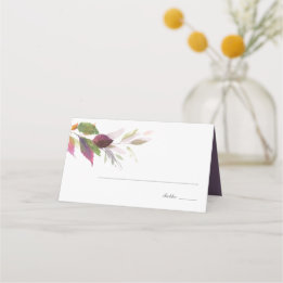 Fall Wedding Theme Place Card