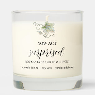 Fall Wedding Will You Be My Bridesmaid Scented Candle