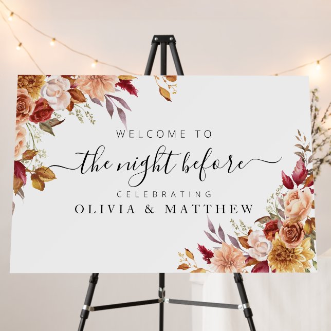 Fall Welcome The night before rehearsal Foam Board (In Situ (Stand))