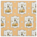 Fall Wheaten Terrier (wheaten 1b2) Pumpkins Cute Fabric