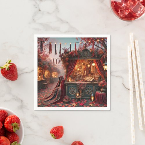 Fall Whimsigoth Enchanted Fayre Découpage Napkins