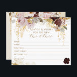 Fall Wildflower Gold Floral Bridal Shower<br><div class="desc">This watercolor Fall Wildflower design is the perfect choice for a elegant Bridal Shower. The combination of delicate watercolor techniques, autumn-inspired wildflowers, and elegant gold elements creates a charming and sophisticated atmosphere. The color palette captures the essence of the fall season, featuring warm hues such as rich oranges, deep reds,...</div>