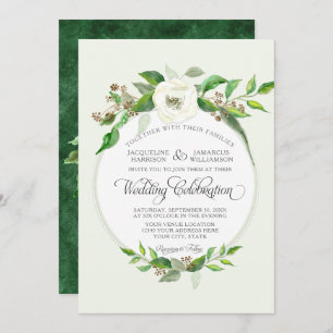 Fall Winter Forest Wood Woodland BOHO Watercolor Invitation