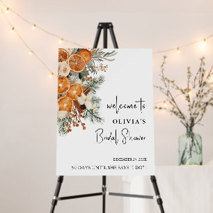Fall Winter Welcome Bridal Shower Foam Board