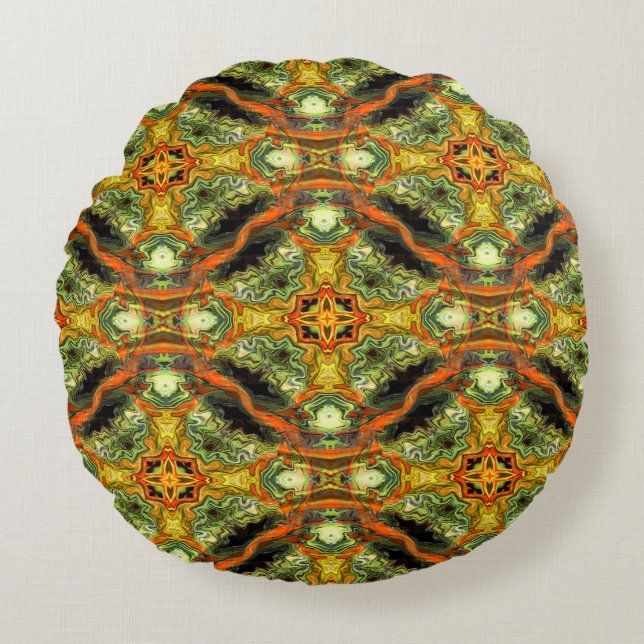 Fall  Wisdom..... Round Pillow (Front)