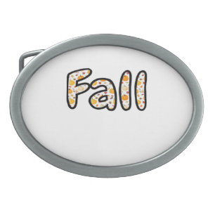 Fall with Pumpkin Background Autumn Season Printab Belt Buckle