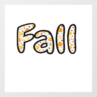 Fall with Pumpkin Background Autumn Season Printab Floor Decals