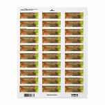 Fall Wood Return Address Label