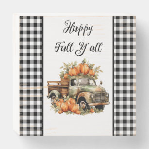 Fall Wooden Box Sign